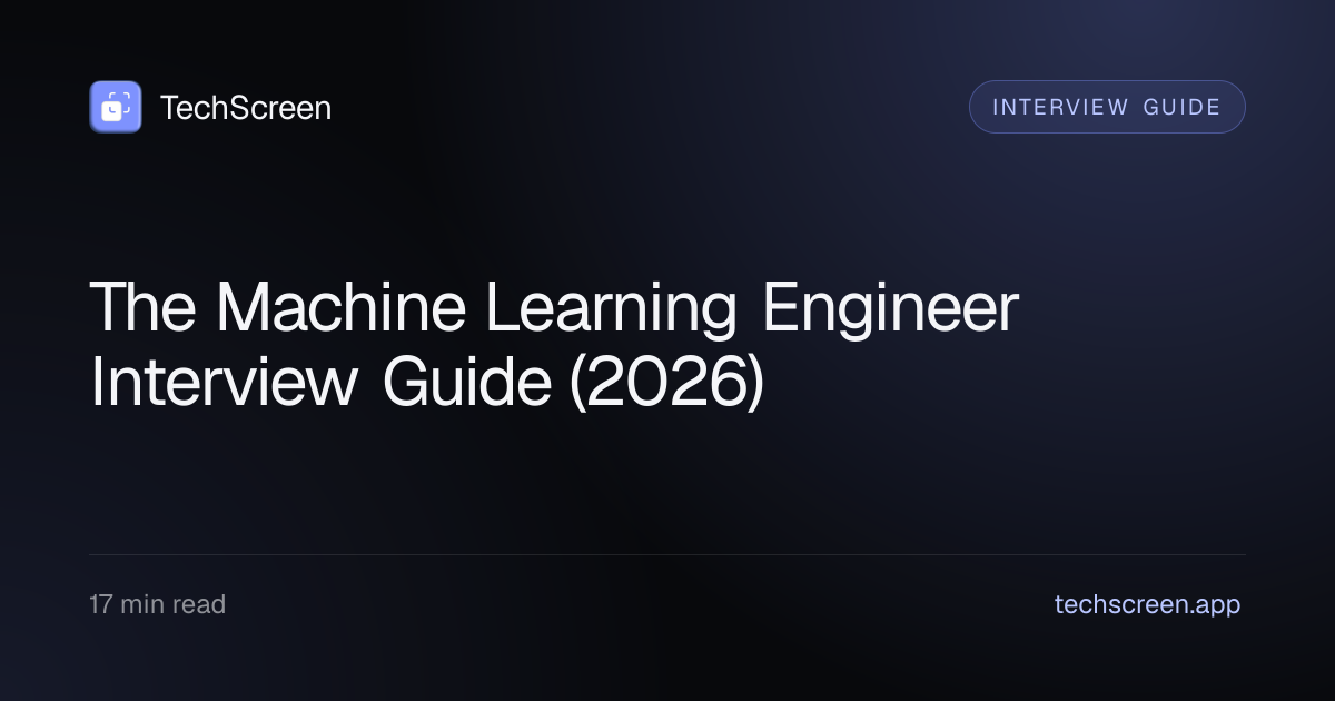 The Machine Learning Engineer Interview Guide (2026) | TechScreen